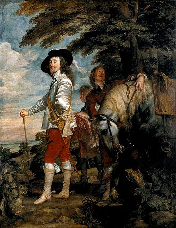 Paris Louvre Painting 1635 Anthony van Dyck - Portrait of Charles I, King Of England, Hunting 